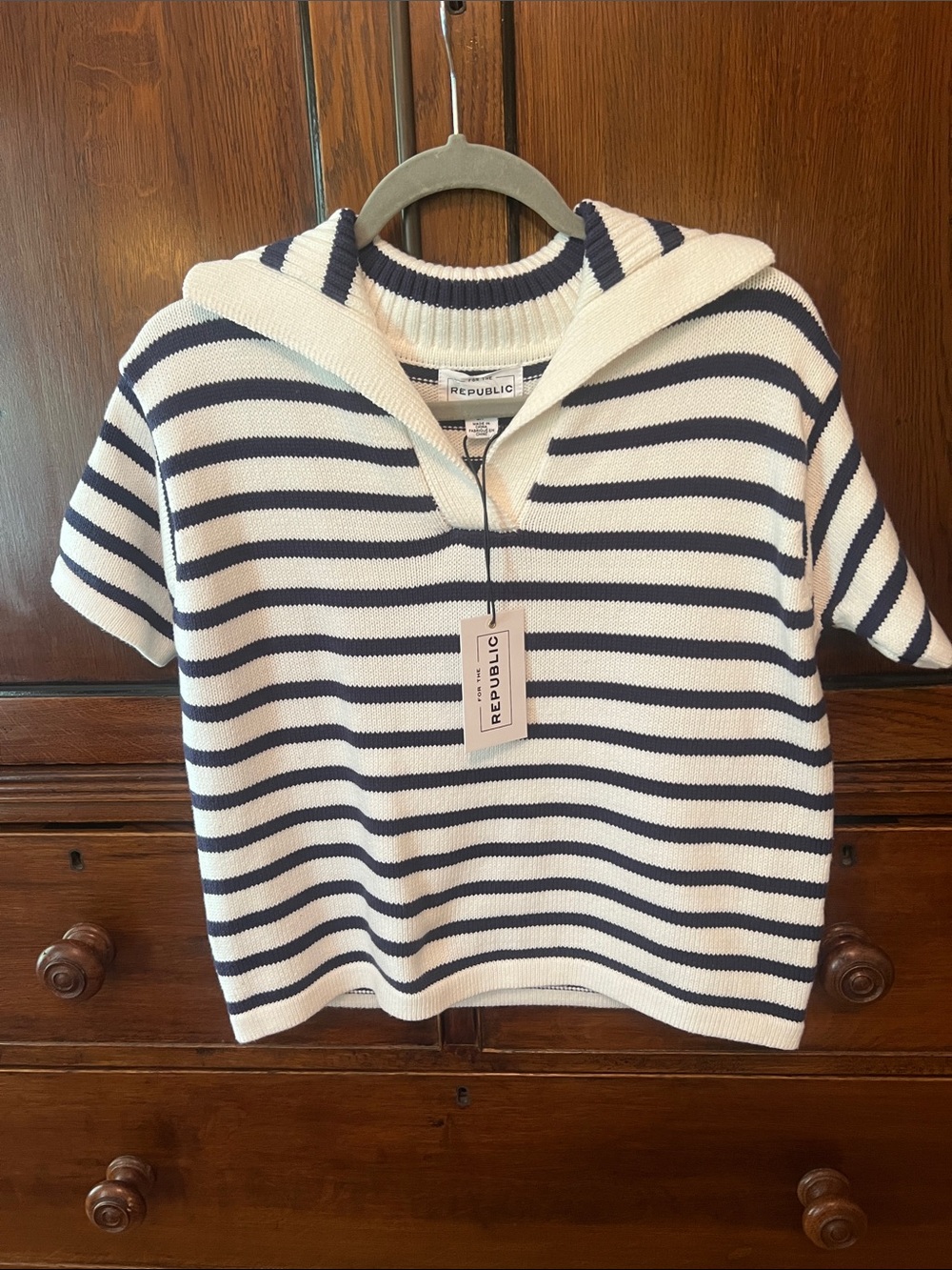 For the Republic Nautical Sweater NWT